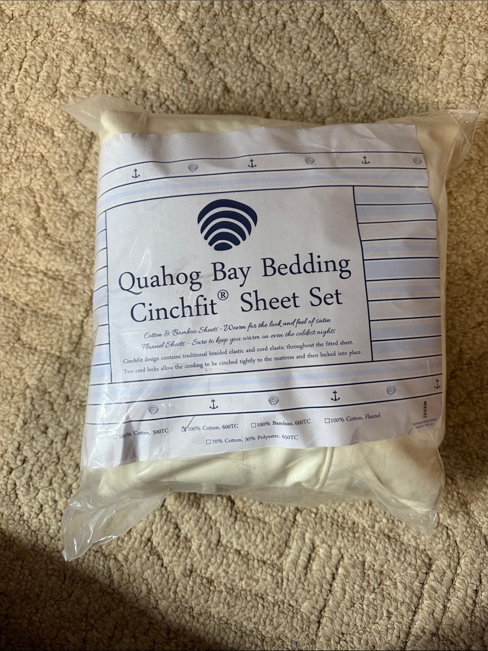 Cinchfit Sheet Set - Cream